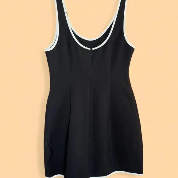 Commense Black Dress with White Accents - Picture 2 of 3